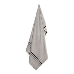 Sábana de baño Karsten Lumina 500gr 86 x 150 cm Gris Perla/Gris