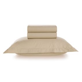 Juego de sábanas Karsten Liss 1.5 plazas 180 hilos Beige