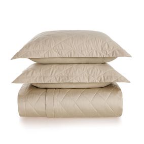 Cubrecama Karsten Domos Súper King 270 hilos Beige