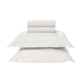 Juego de sábanas 2 plazas 300 hilos Bossa Blanco