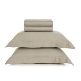 Juego de sábanas 2 plazas 300 hilos Bossa Beige