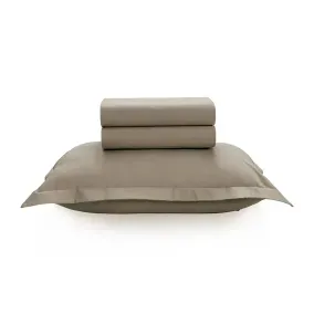 Juego de sábanas 1.5 plazas 200 hilos Tom Beige