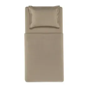 Juego de sábanas 1.5 plazas 200 hilos Tom Beige