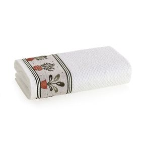 Paño de cocina Plantas Blanco