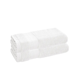 Juego 2 Toallas de Baño Karsten Empire 380gr Blanca
