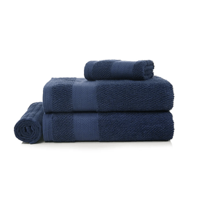 Juego Toallas de Baño Karsten 4 Piezas Empire 380gr Azul Marino