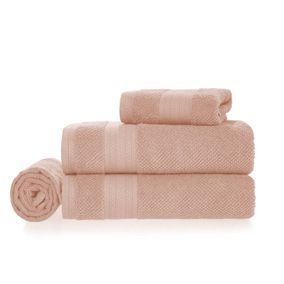 Juego Sábanas de Baño Karsten 4 Piezas Empire 380gr Rosa