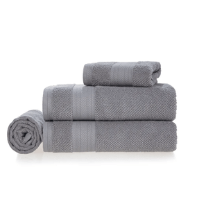 Juego Sábanas de Baño Karsten 4 Piezas Empire 380gr Gris