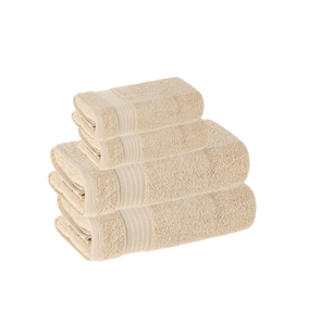 Set toalla sábana 4 piezas 600gr 100% algodón beige