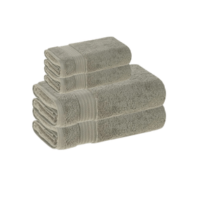 Set toalla baño 4 piezas 600gr 100% algodón verde